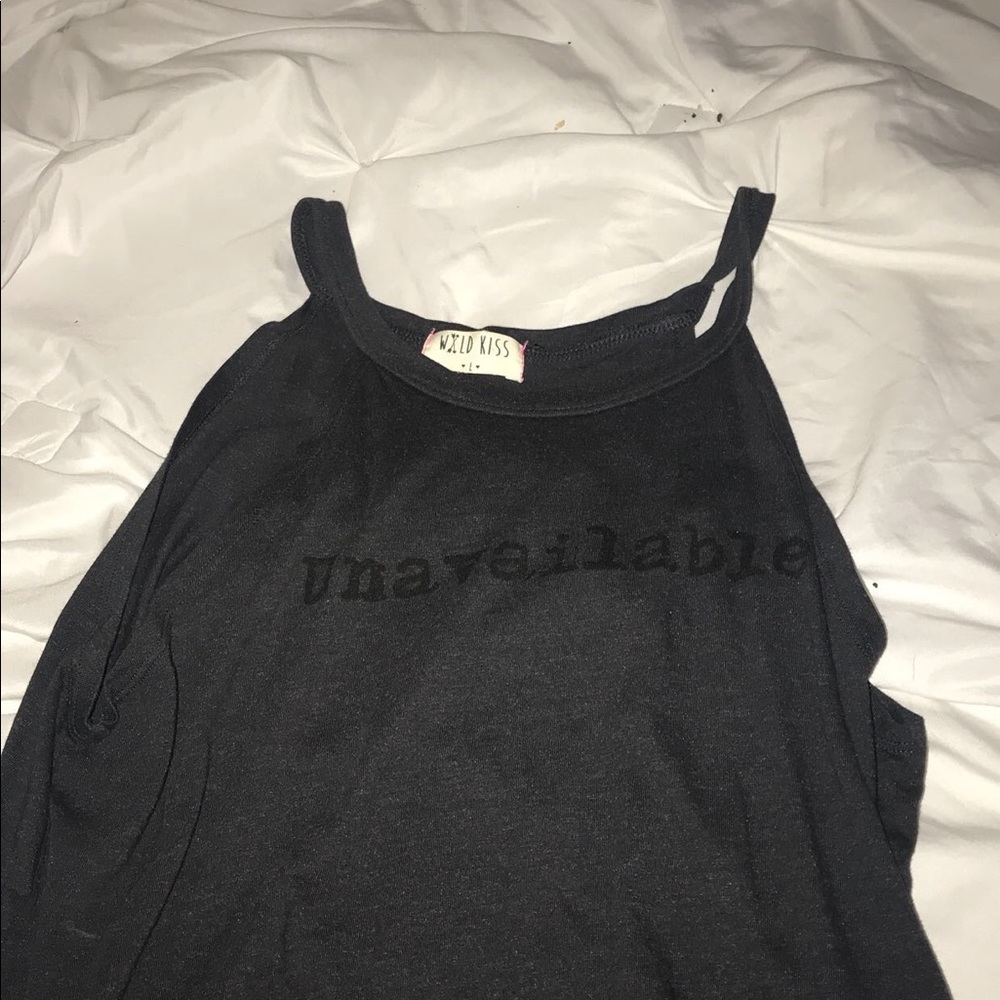 up the neck tank that says UNAVAILABLE 😋